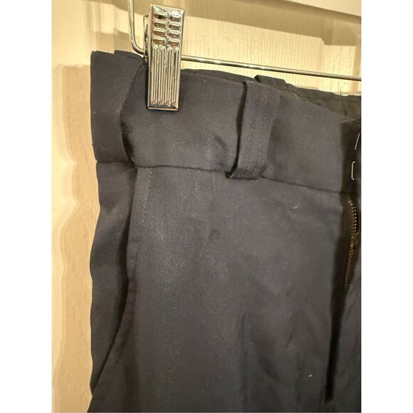 Spiewak Black w/ Gray Stripe Uniform Pants sz 28 EUC Just wribkled - Picture 4 of 9